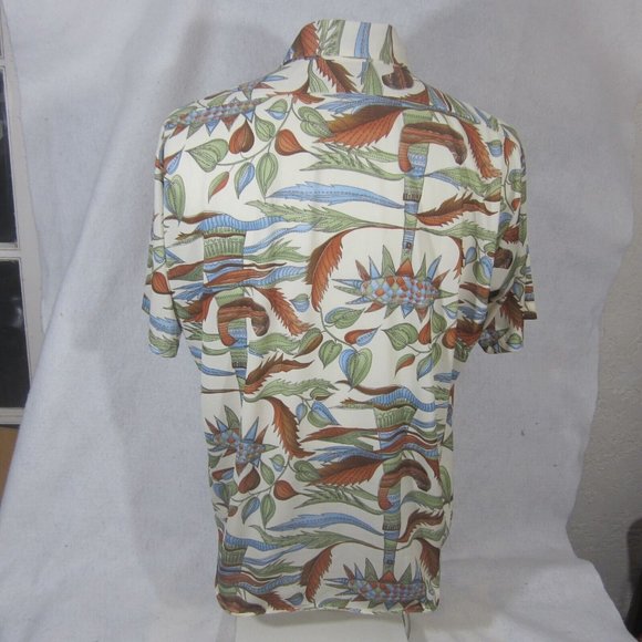Arrow vintage Men sport shirt s/s pit to pit 25 XL 1970s Disco print polyester - Picture 7 of 10